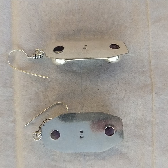 Amethyst earrings - Picture 2 of 2